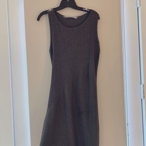 Athleta gray sleeveless sweater dress size M